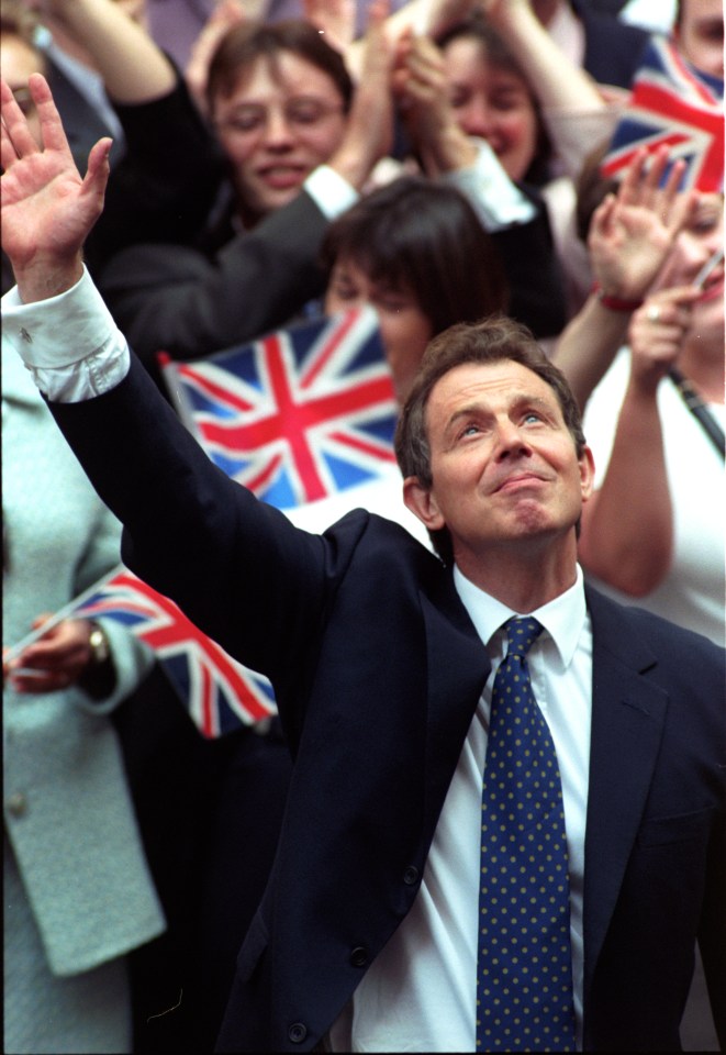 Tony Blair after his 1997 election victory