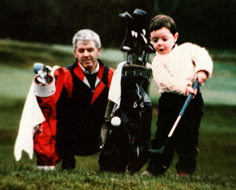 Rory was just 18 months old when he received his first golf club