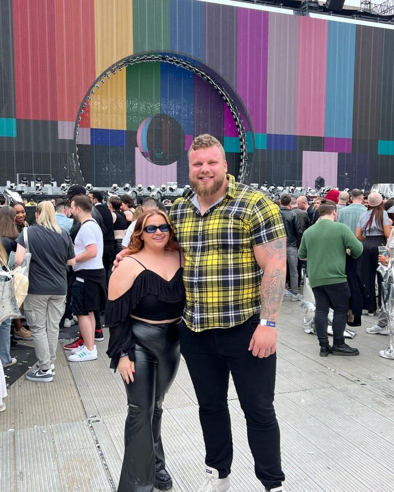 The happy couple take in a Beyonce concert at Murrayfield