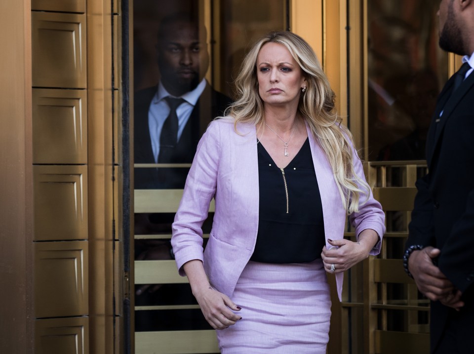 Stormy Daniels at an earlier court appearance