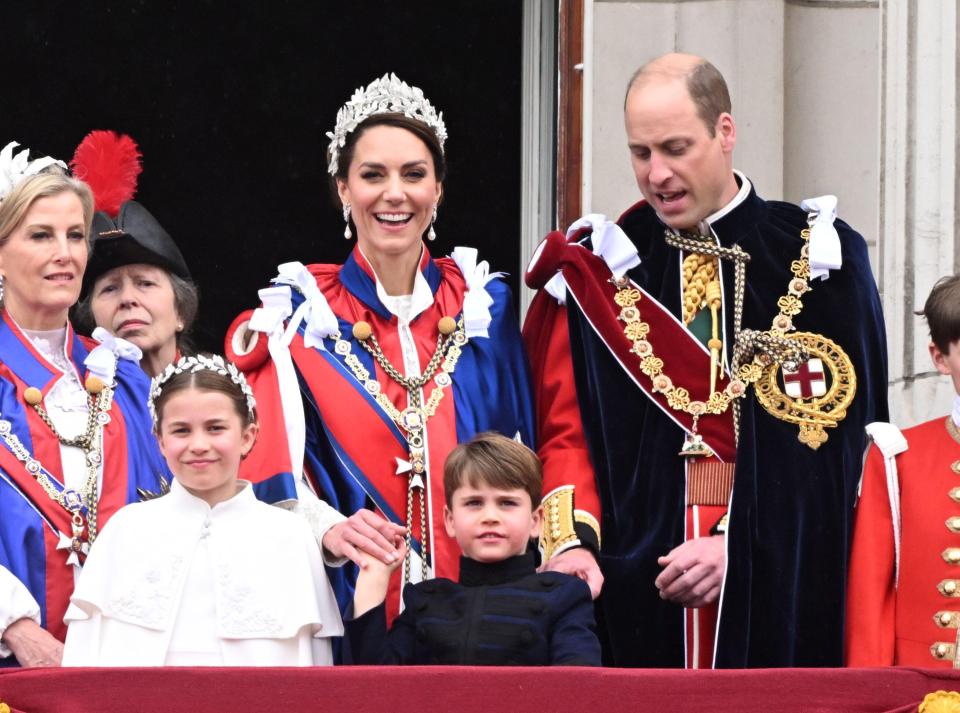 Charles is said to 'shower love on George, Charlotte and Louis'