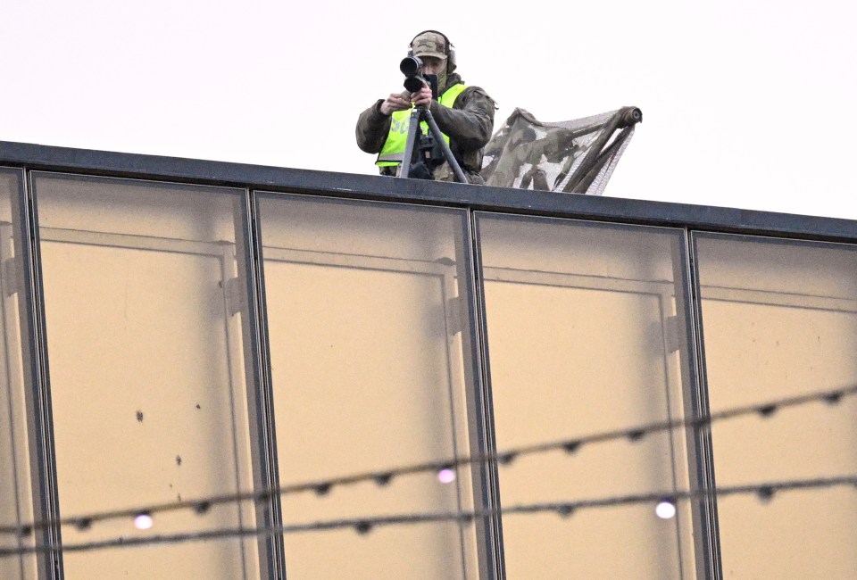 Police have been set up around the city of Malmo with snipers on roofs since Thursday's rehearsals and semi-finals