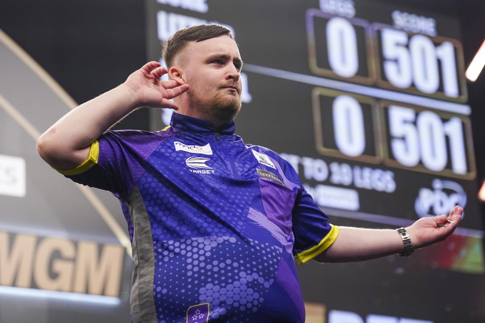 Luke Littler bagged himself a spot in the Premier League darts final