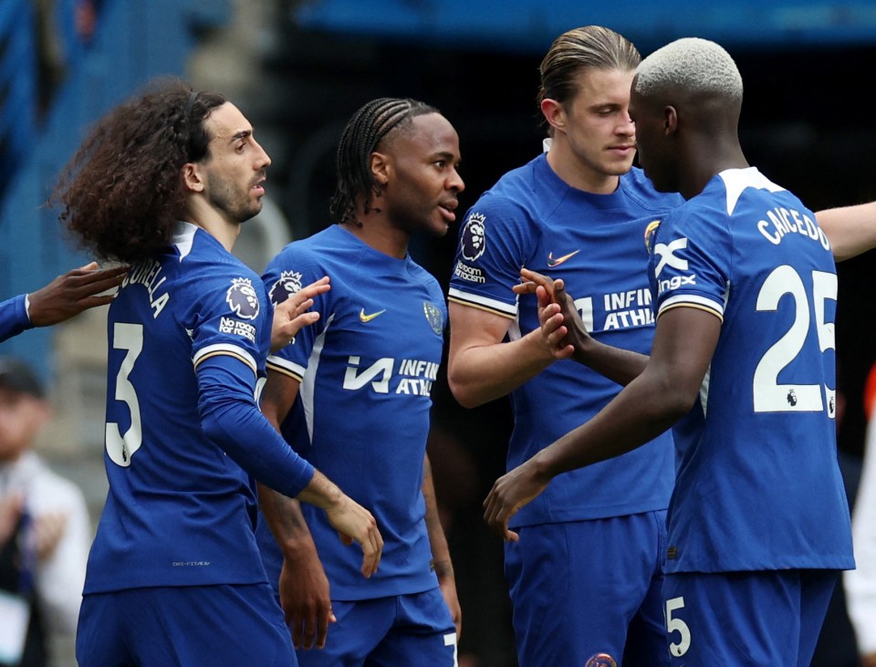 Raheem Sterling celebrates his goal