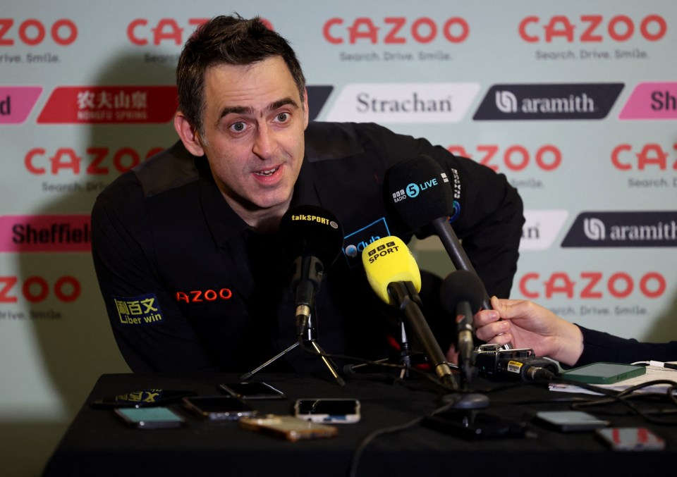 Ronnie O’Sullivan is set to spend five months on the road