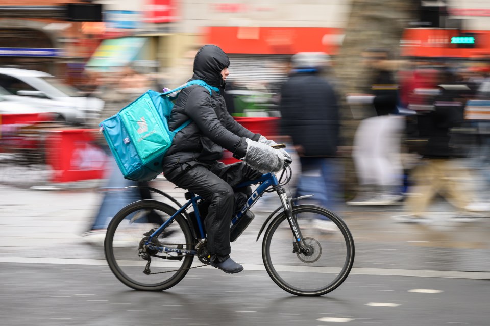 The food delivery driver was stunned when she realised the woman's name