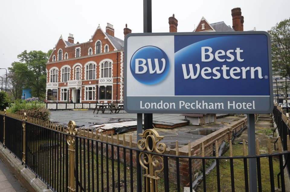 The group of illegal migrants have been living at the Best Western hotel in Peckham