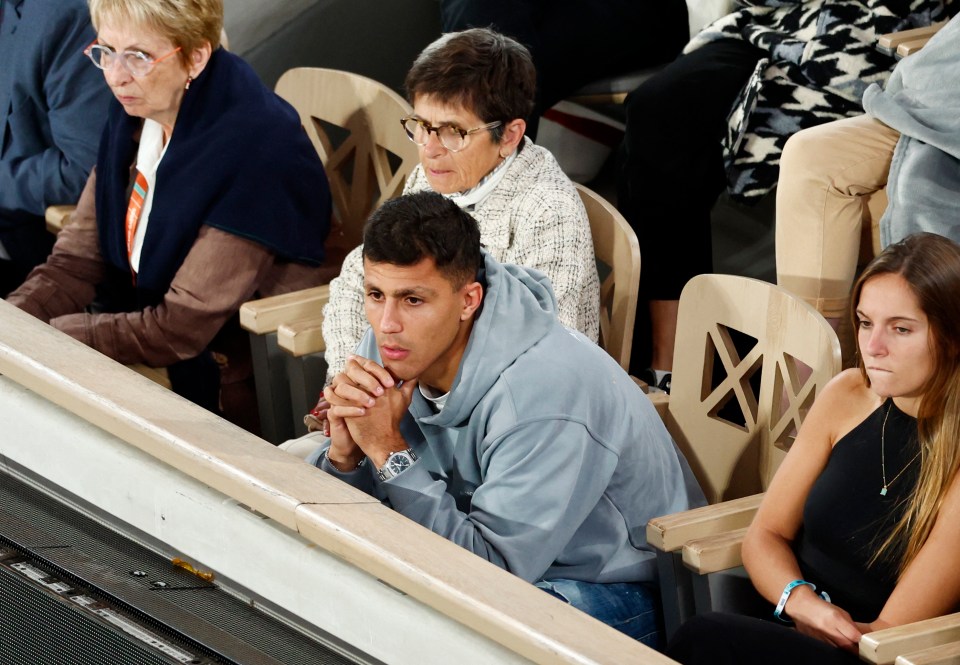 Man City star Rodri was among the fans