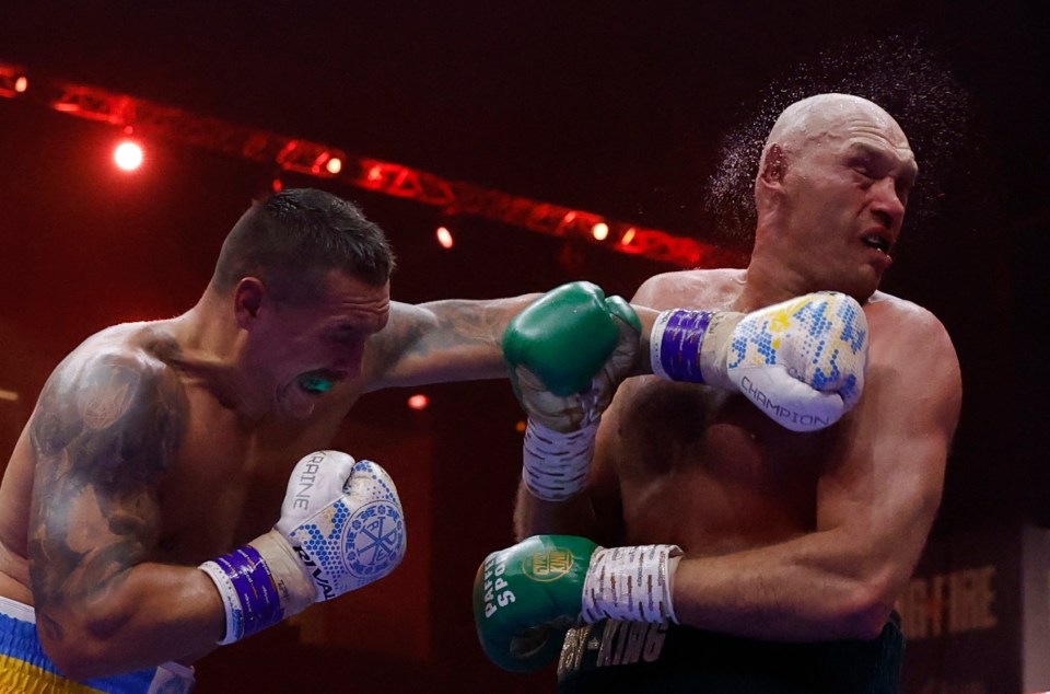 Usyk landed some huge hits on Fury