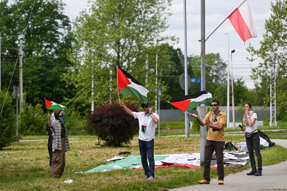 Witnesses reported pro-Palestine demonstrators 'chanting' at the march participants