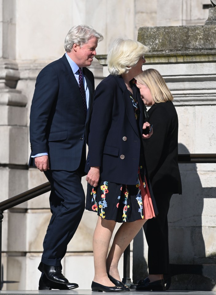 Earl Spencer and Lady Jane Fellowes joined him at the St Paul’s Cathedral ceremony on Wednesday