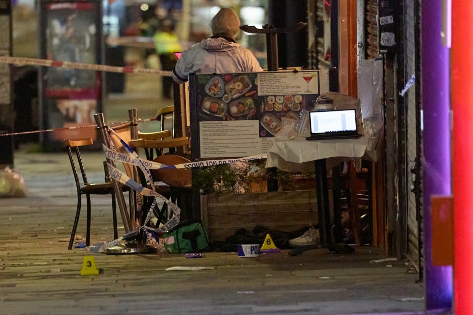 The owner of the nearby Dalston Jazz Bar said terrified bystanders fled the scene 'screaming' as gunshots rang out