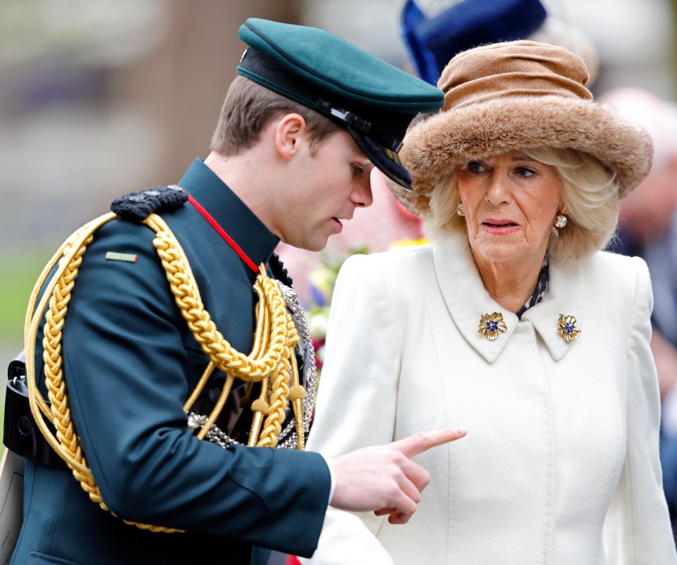 Major Ollie Plunket can often be seen at Camilla's side