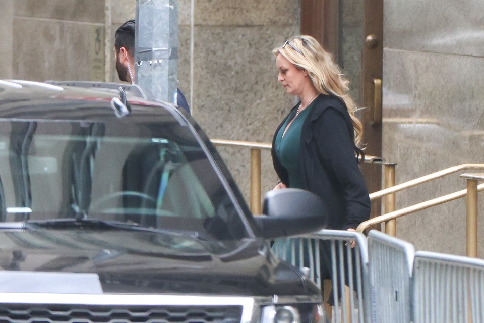 Star witness Stormy leaving court this week