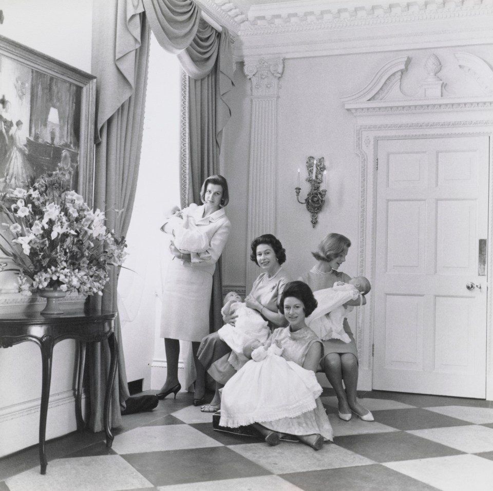 A new collection of never-before-seen royal photos are set to be unveiled - including four royal mums with their babies in 1964