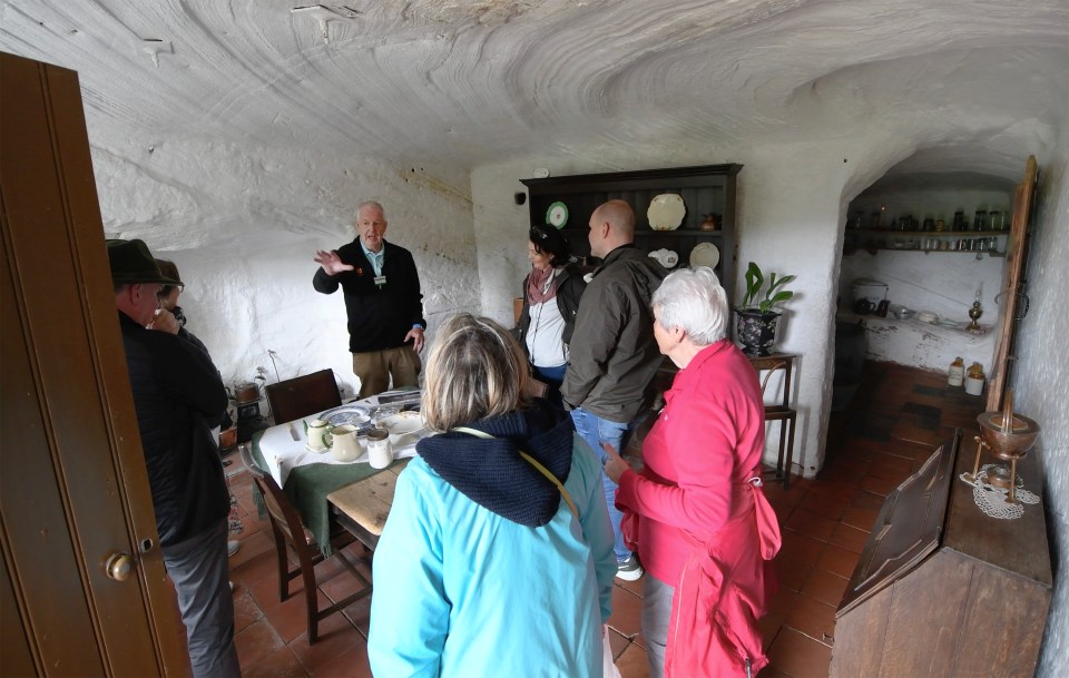 He gives tours and speeches to visitors a couple of times a week