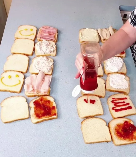 A mum-of-11 has shared the process of making packed lunches for her children