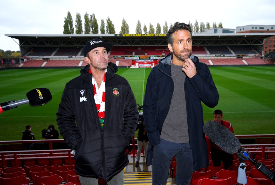 Wrexham AFC co-owners Rob McElhenney and Ryan Renyolds feature in Welcome to Wrexham