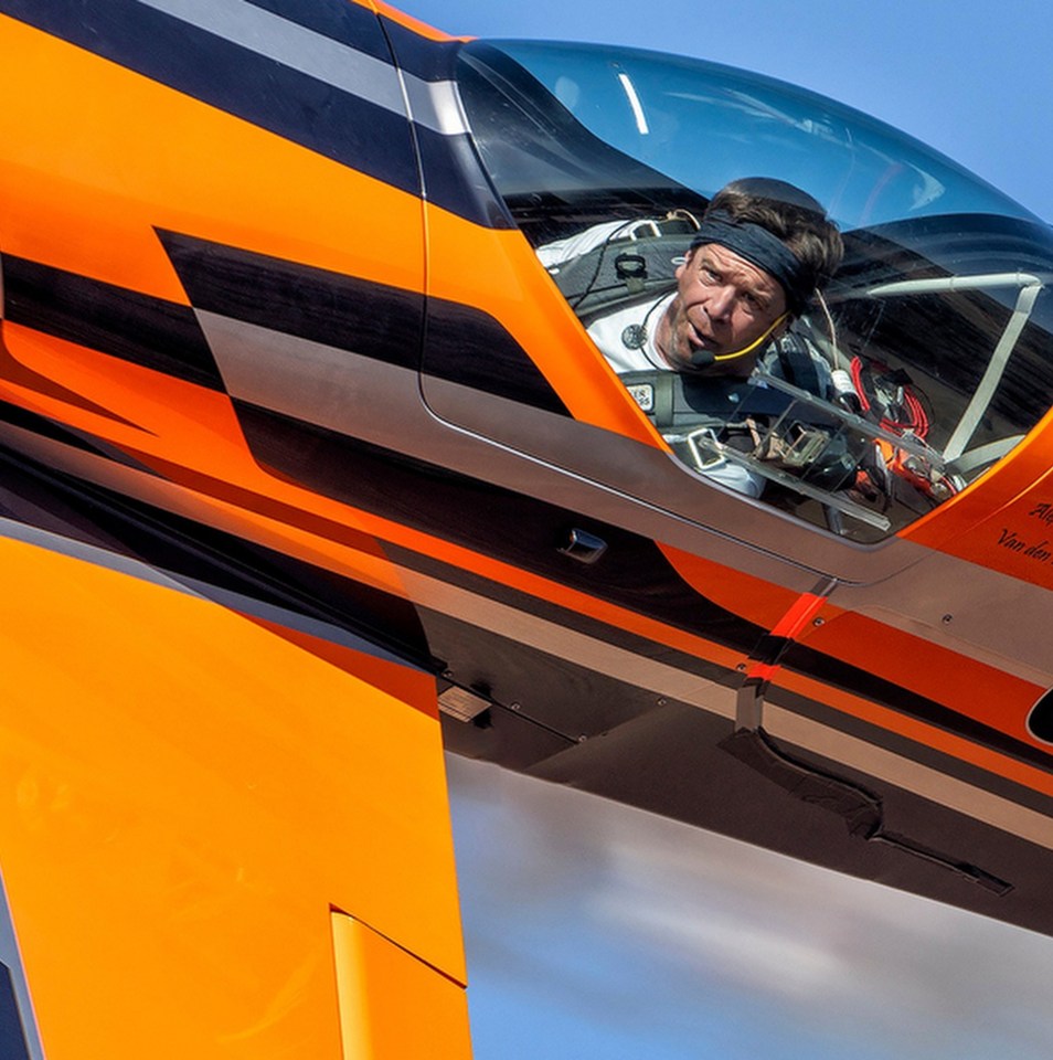 The stunt pilot was killed after a vulture smashed through the windscreen and into his cockpit