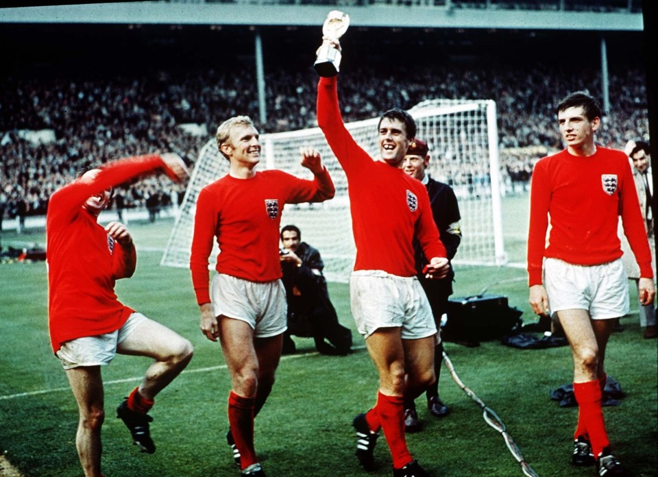 Sir Geoff Hurst's hat-trick secured England the 1966 World Cup