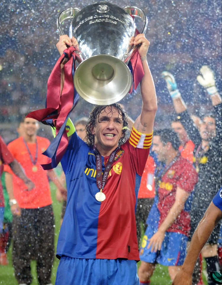 He went for Barcelona and Spain legend Carles Puyol as his only defender