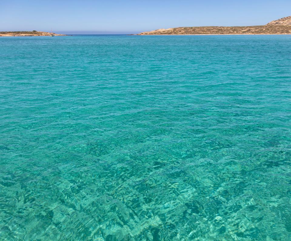 The island sits not far from the island of Mykonos