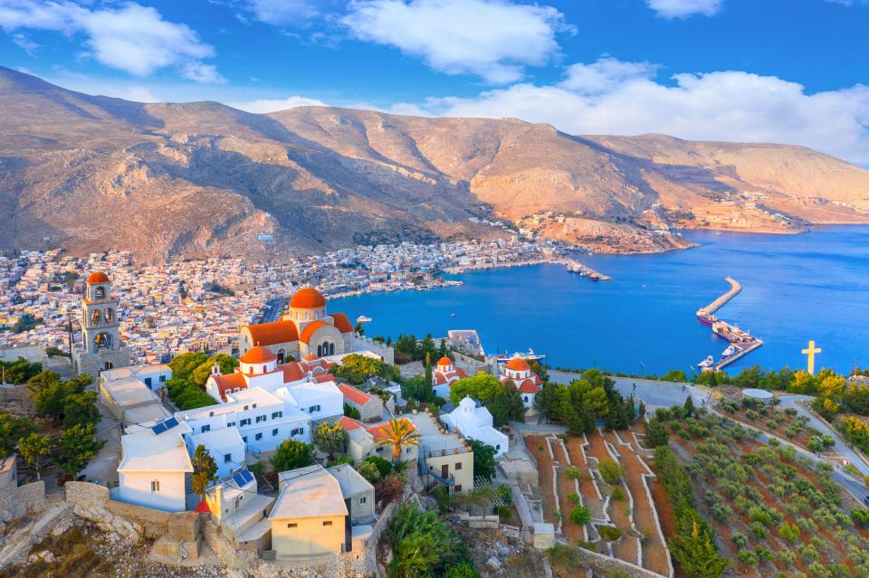 The couple had travelled to Kalymnos by a tourist boat