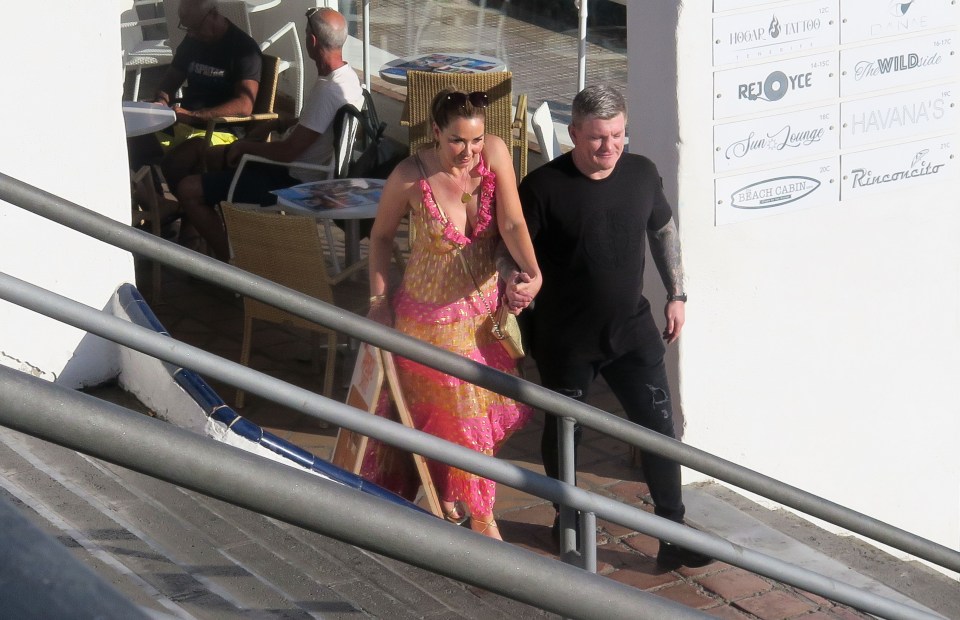 Ricky and Claire were beaming as they spent time in a restaurant together