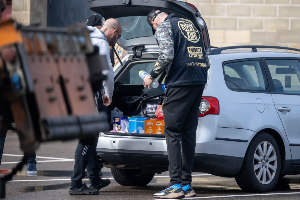 Fury's car boot was full of unopened Easter eggs