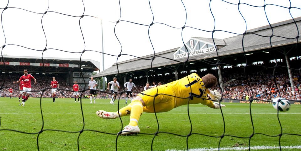 David Stockdale saved the effort as Fulham salvaged a draw