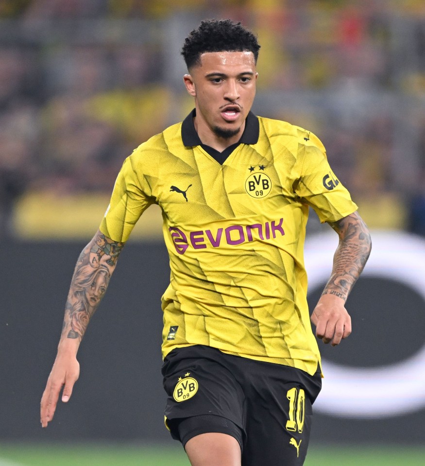 Man Utd star Jadon Sancho is on loan at Dortmund