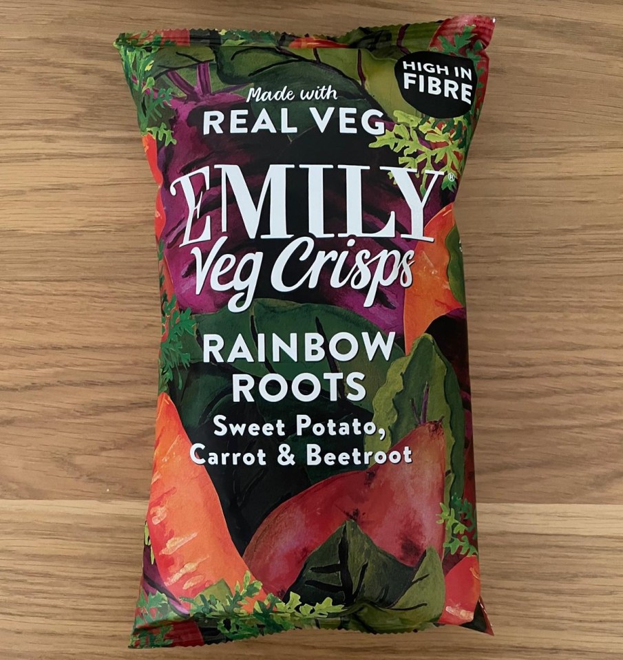 Emily's vegetable crisps were also a bit on the expensive side