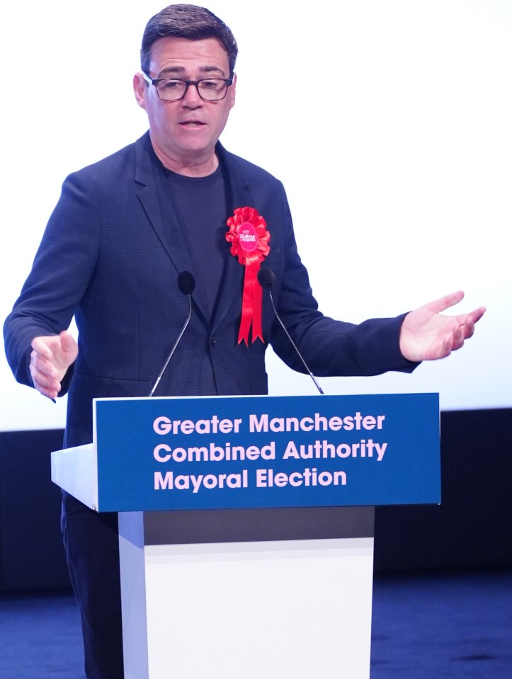 Andy Burnham has been re-elected mayor of Manchester