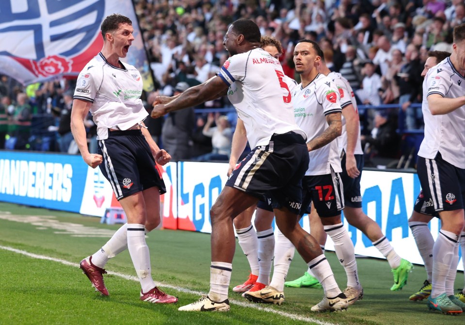 Bolton were criticised for their post-match celebrations after reaching the League One playoff final