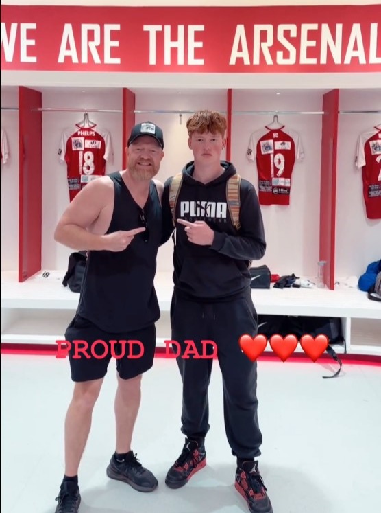 Jake Wood shared a rare snap with his lookalike son Buster