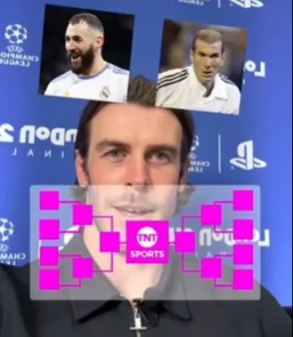 Gareth Bale chose Karim Benzema over Zinedine Zidane in his Champions League GOAT bracket