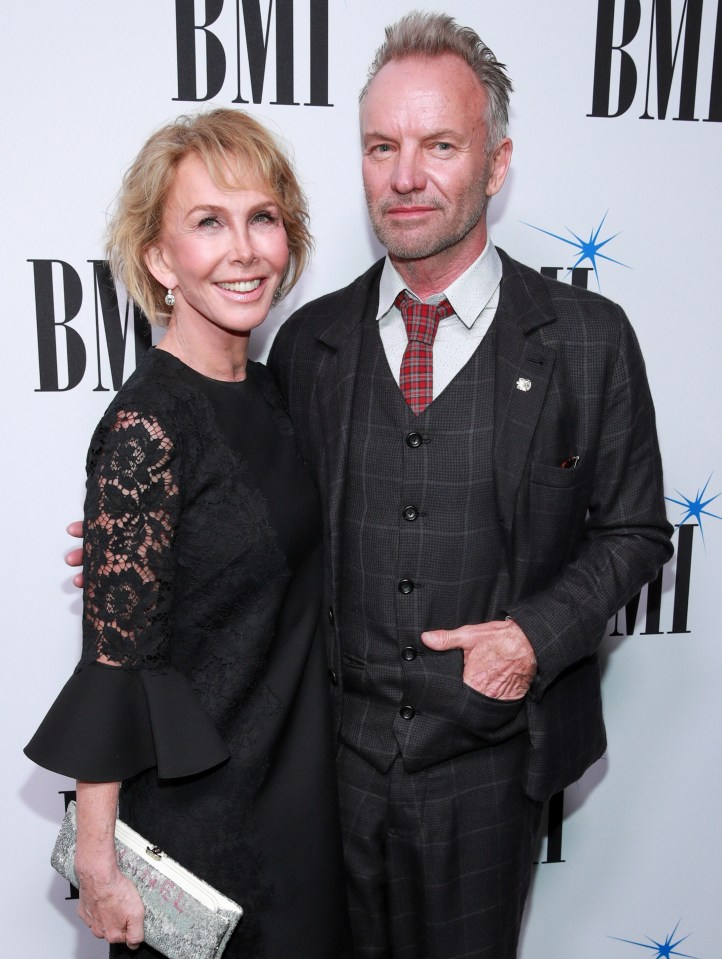 Sting, with wife Trudy Styler, has seen his son join the police - the force not the band