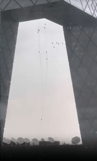 The CCTV Headquarters building is a monstrous 51-storey tower in the Chinese capital