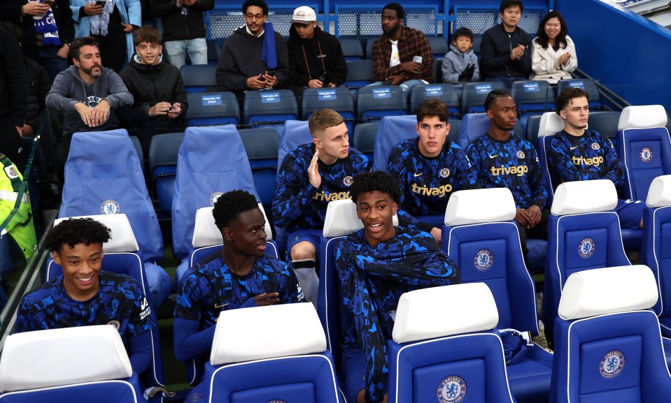 Chelsea's bench was full of youngsters