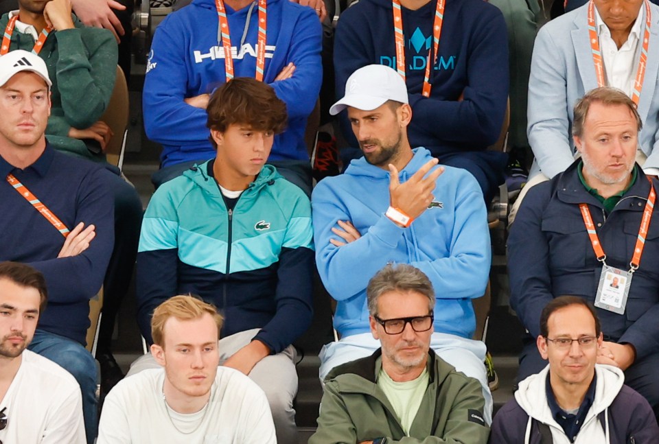 Novak Djokovic was also in attendance