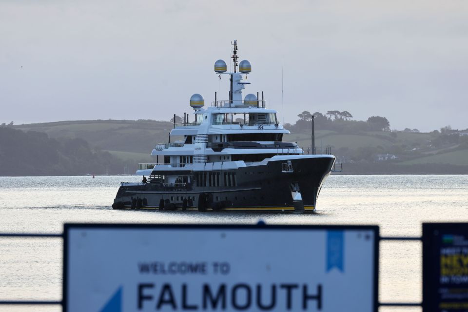 Scout, owned by American millionaire James Berwind and named after his dog, arrives in Falmouth on Wednesday