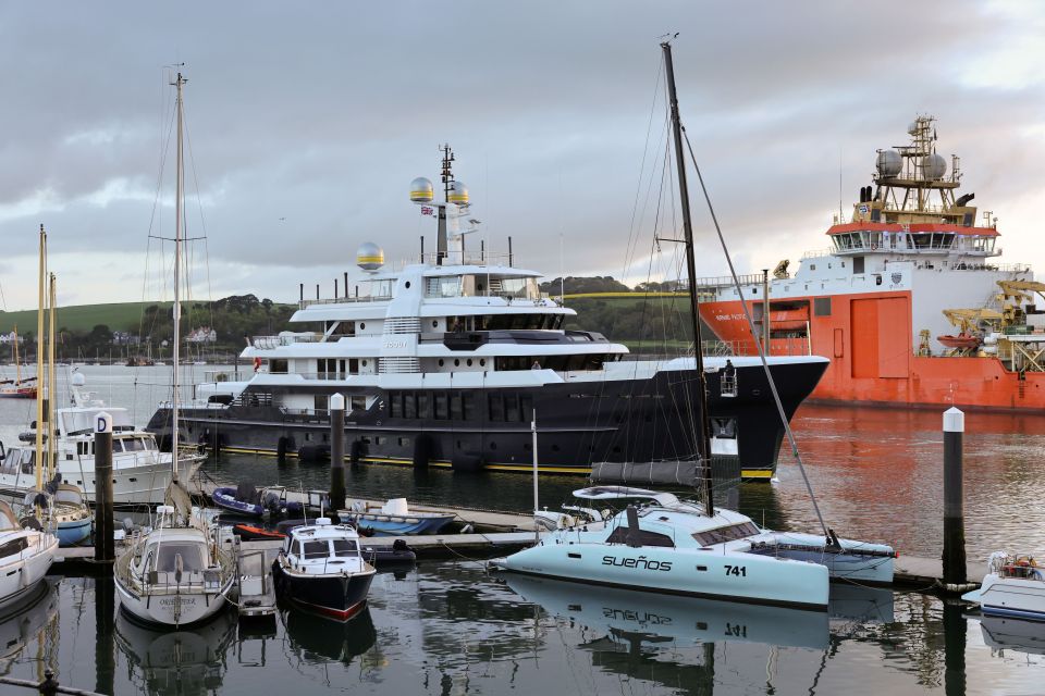 Scout is the latest superyacht to dock up in the seaside town, with other cruise liners also arriving last year