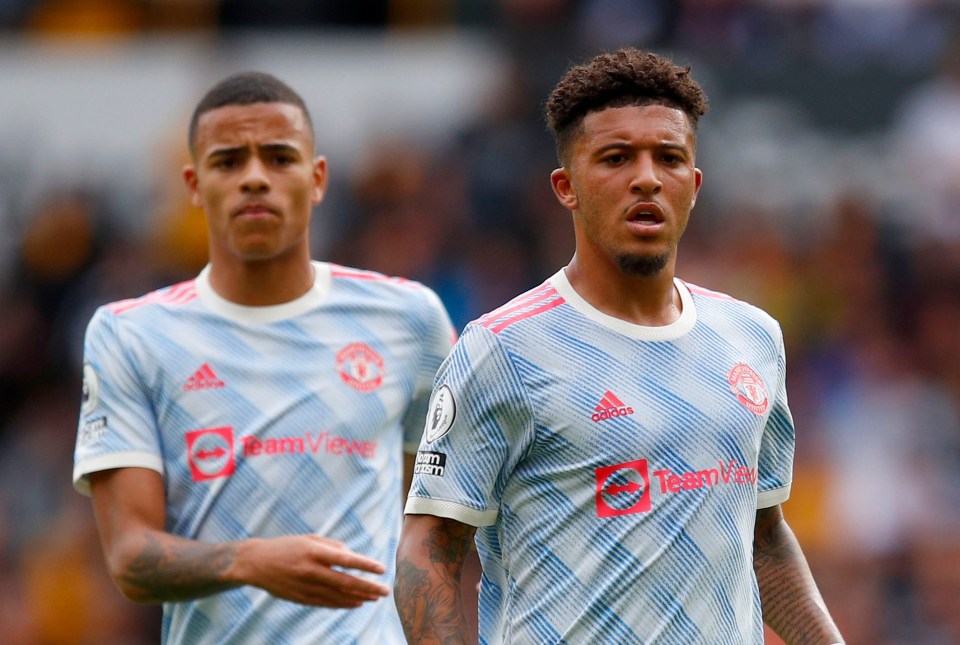 Mason Greenwood and Jadon Sancho have both been out on loan this season