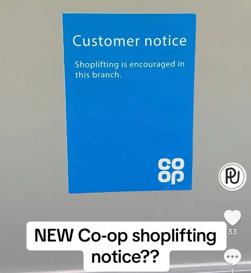 TikTok pranksters have been putting up fake stickers in stores to encourage shoplifting