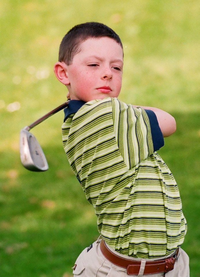 The Northern Irish youngster was the youngest member of Holywood Golf Club at seven