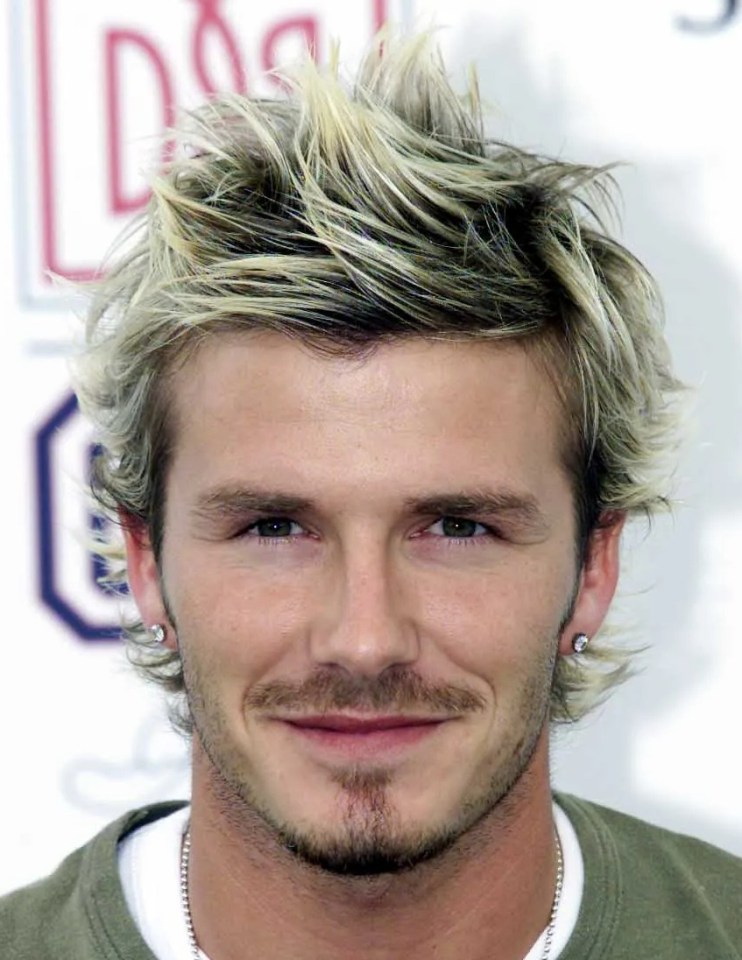 By 2007 Beckham was not holding back on the peroxide