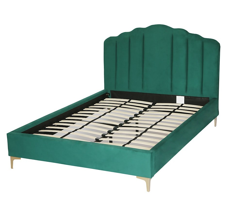 Clearance section of homebase.co.uk: Sophia Scallop bed frame: Was: £350 – Outlet: £175 – Saving £175