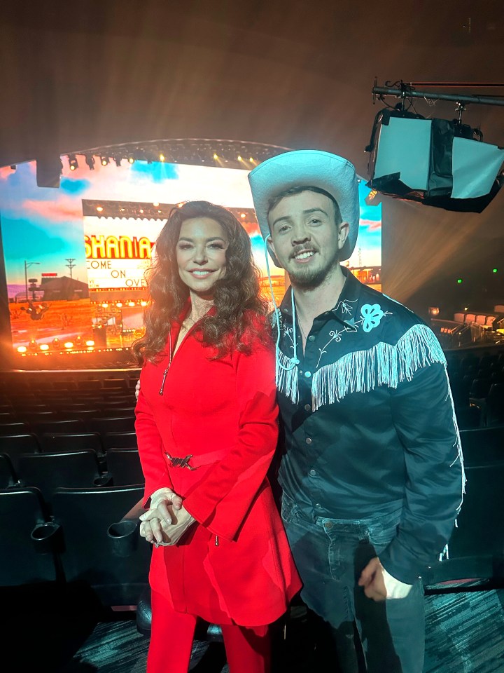 JACK HARDWICK & SHANIA TWAIN IN LAS VEGAS.