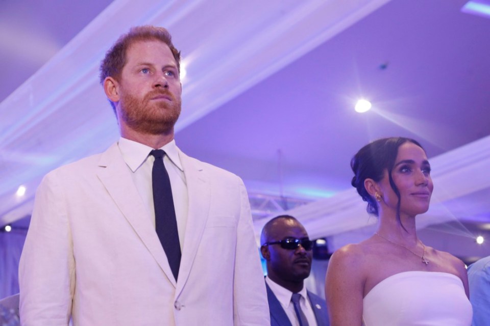 ABUJA, NIGERIA - MAY 11: (EDITORIAL USE ONLY) Prince Harry, Duke of Sussex, and Meghan, Duchess of Sussex visit Nigeria Unconquered, a charity organisation that works in collaboration with the Invictus Games Foundation, at a reception at Officers Mess on May 11, 2024 in Abuja, Nigeria. (Photo by Andrew Esiebo/Getty Images for The Archewell Foundation)