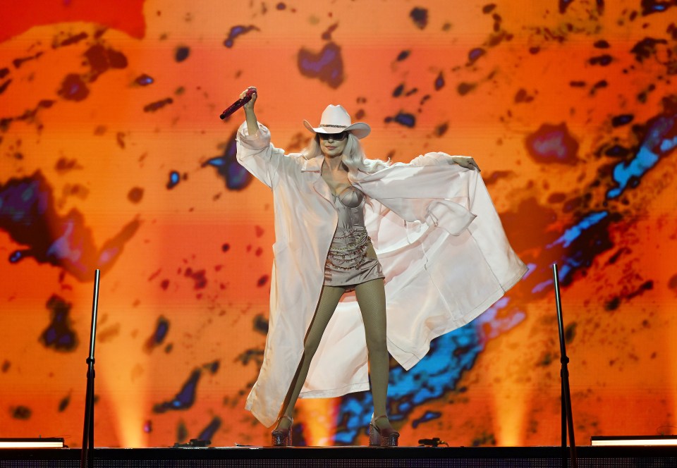 LAS VEGAS, NEVADA - MAY 10: Shania Twain performs at the grand opening of her COME ON OVER Residency at Bakkt Theater at Planet Hollywood Resort & Casino on May 10, 2024 in Las Vegas, Nevada. (Photo by Denise Truscello/Getty Images for Live Nation)